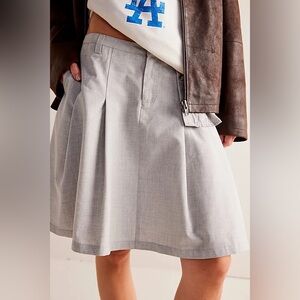 Free People suiting Pleated Mini Skirt
